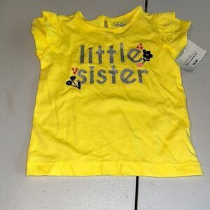Nwt 12m little sister shirt